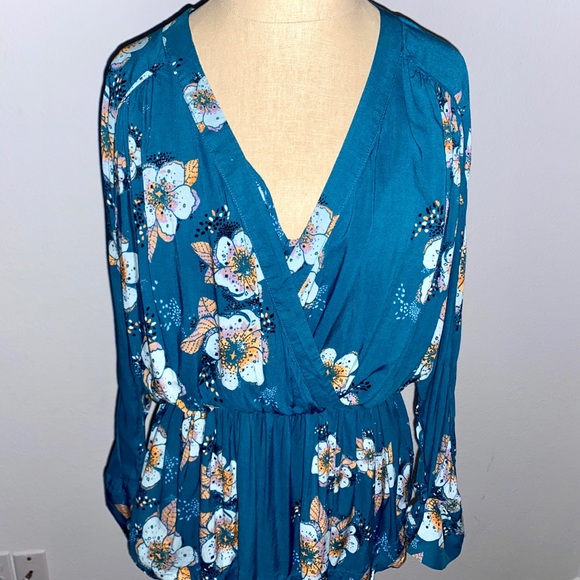 Free People Tuscan Dreams Printed Tunic sz M - Picture 6 of 15